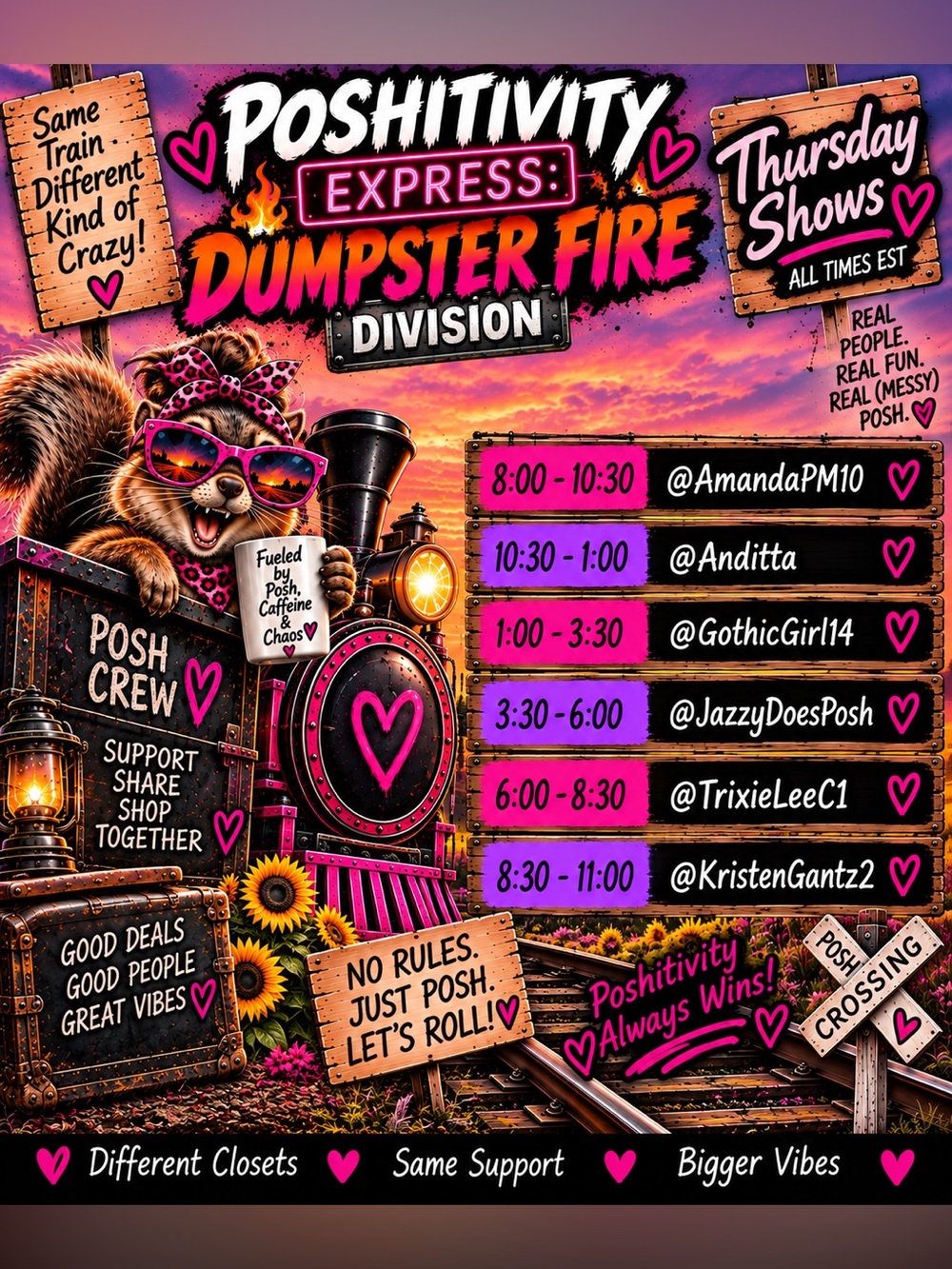 Cadyscreations is LIVE with Poshitivity Express